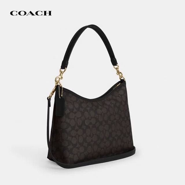 COACH LAUREL流浪包 单肩包 核桃棕色
