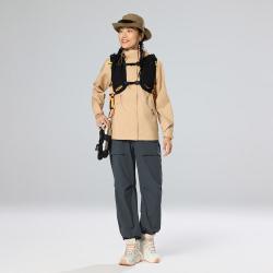 HOKA ONE ONE女款冬季卡哈2防水中帮徒步鞋KAHA 2 GTX户外 灰绿色/砂岩色 37