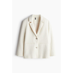H&M HM夏季女装时尚休闲休闲纹理感梭织休闲西装1269472