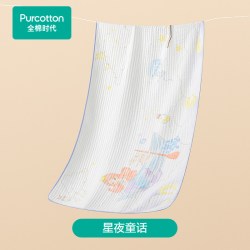 全棉时代 2026夏 抗菌防螨风柔棉水洗纱布浴巾（五层一体）星夜童话