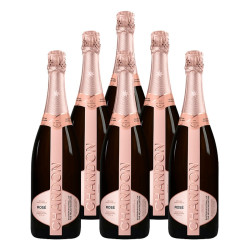 CHANDON 夏桐（Chandon）夏桐起泡酒传统工艺天然高泡葡萄酒红酒气泡酒香桐玫瑰粉红桃红 桃红粉红起泡酒750mL6瓶