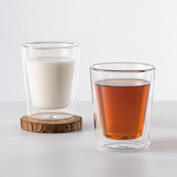 唯铭诺 双层玻璃杯 透明 单只装