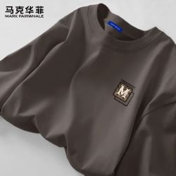 马克华菲 26春秋新款220G纯棉宽松舒适休闲长袖