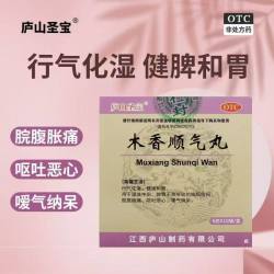 庐山圣宝 木香顺气丸6g×10袋行气化湿健脾和胃呕吐恶心非处方药