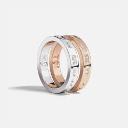 APM Monaco 白色玫瑰金色Morse TOI MOI摩斯密码戒指情侣对戒礼物