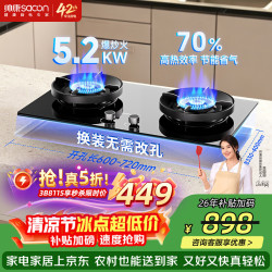 帅康 JZT-3B811S 5.2KW大火力 天然气 双灶燃气灶