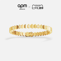 APM Monaco [夏季新品]APM Monaco金黄色波浪Up and Down手链叠戴手饰礼物