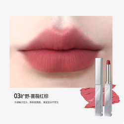 QXQY 丝绒柔雾素颜持久不易沾杯口红 03旷野-蔷薇红棕*1支装