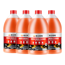 昆仑栩弩 汽车乙醇玻璃水冬季防冻玻璃水-40度清洁去油膜去虫胶汽车 4瓶装 升级款强力去污去油膜