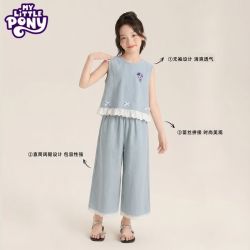 小马宝莉 女童无袖上衣+阔腿裤两件套装