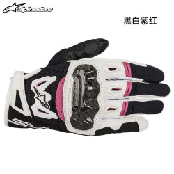 Alpinestars a星alpinestars女士摩托车骑行手套春夏季透气碳纤机车装备SMX-2