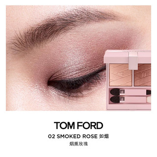 TOM FORD 荆刺玫瑰全明星礼盒 超细管115+T气垫0.6+眼影盘02
