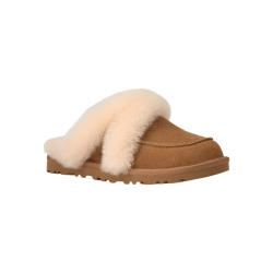 UGG 1174571 毛茸平底包头拖鞋 栗色 38
