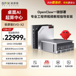 极摩客 EVO-X2 AMD AI Max+395 128G+2T 迷你主机工作站台式电脑 openclaw小龙虾部署