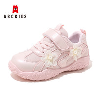 ABCKIDS ABC KIDS 2026春季新款 纯色花朵运动鞋 粉色