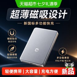 小米 10000mAh 45W超薄磁吸 银白色 移动电源