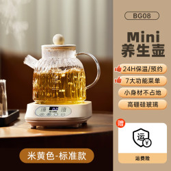小南瓜 全玻璃养生壶炖煮一体办公室恒温壶家用小型烧水壶全自动煮1L茶器