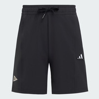 adidas LB WV SHORT 凉感拒水运动休闲短裤KF0396 黑色   128