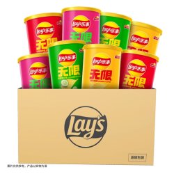 乐事 经典原味 40g*8罐 罐装薯片