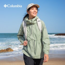 Columbia 户外女子拒水连帽可收腰旅行运动休闲外套WR0607
