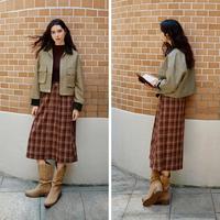 森马 秋短款宽松落肩衣服撞色灯芯绒翻领夹克小个子复古外套女