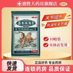 余良卿号 麝香镇痛膏10贴散寒活血止痛风湿性关节痛关节扭伤