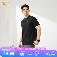 361° 短袖男夏季速干衣polo衫运动跑步健身休闲t恤半袖652624109H-5