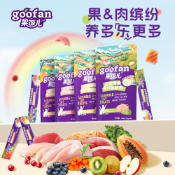 顽皮 果饭儿猫条12g*100混合口味配方优化猫零食湿粮猫条0添加0诱食 四口味混合100支
