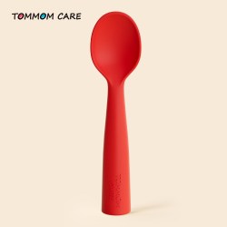 TOMMOM CARE 宝宝吃饭训练勺一岁硅胶勺子辅食勺儿童学饭勺喂饭勺