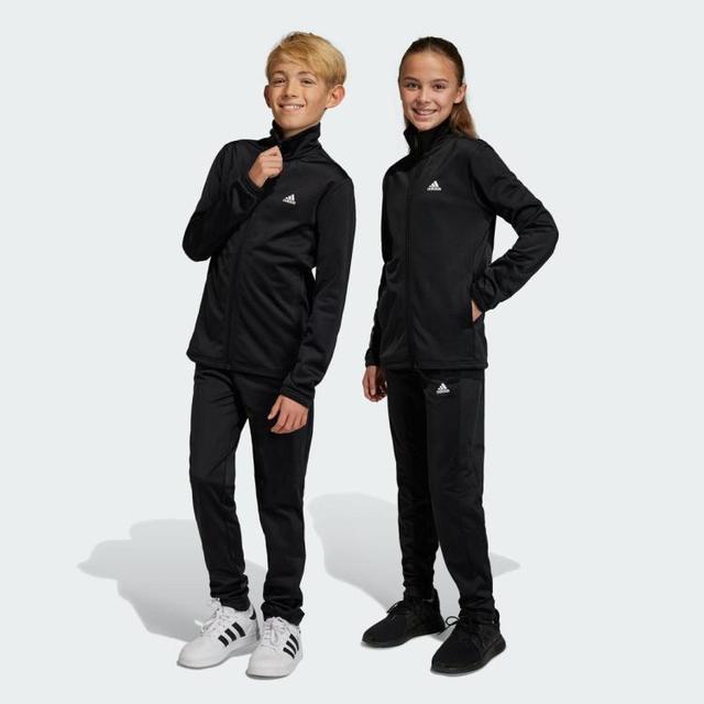 adidas 后背大logo休闲百搭中大童外套套装春秋装