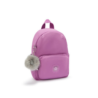 kipling 通勤实用大容量双肩背包ZINNA趣粉色七夕情人节礼物
