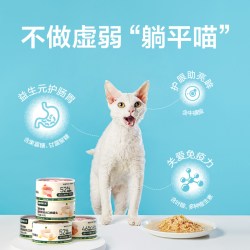 网易严选 宠物零食 浓汤大口肉猫罐头 85g/罐 3罐