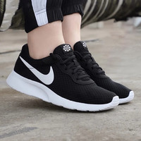 NIKE 女鞋运动鞋 TANJUN网面透气跑步鞋低帮休闲缓震跑鞋 经典黑白情侣/新老款混发 36