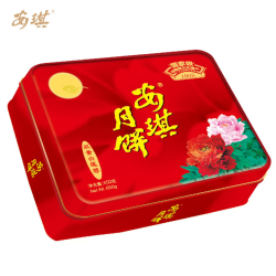 安琪 双蛋黄白莲蓉月饼礼盒装650g