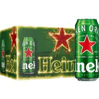 喜力 经典全麦瓶装 500mL*12瓶 三件赠星银500ml*3罐