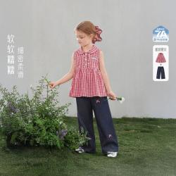 jellybaby 26新品夏款女童衬衫+长裤大童