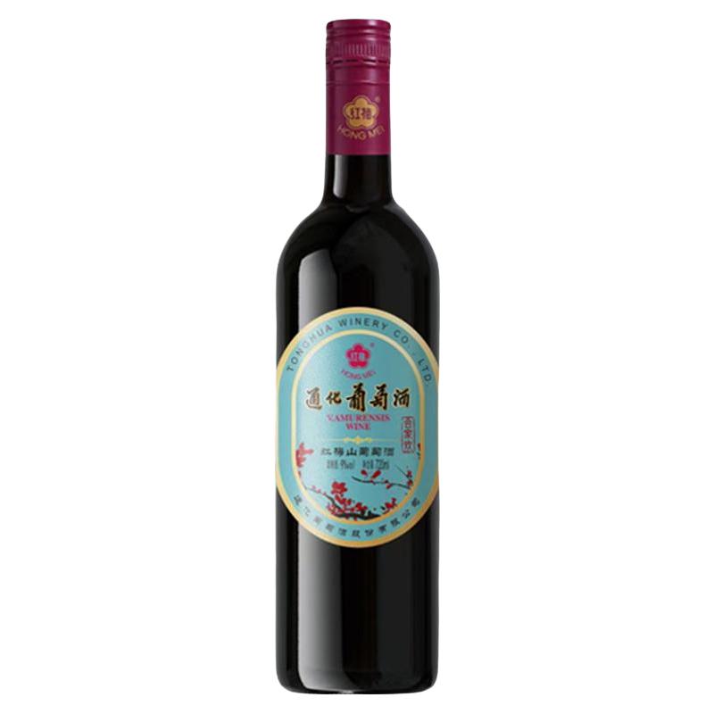 通化葡萄酒 铁盖红梅9度甜型红葡萄酒