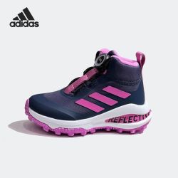adidas 正品冬季大童保暖运动休闲高帮跑步训练鞋GZ2198