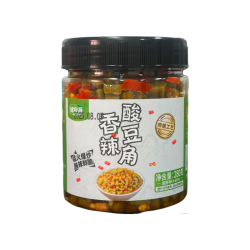 健食源 湖南特产正宗酸豆角下饭菜即食咸菜开味酸豇豆泡菜280g新日期2026 香辣酸豆角280克*1瓶