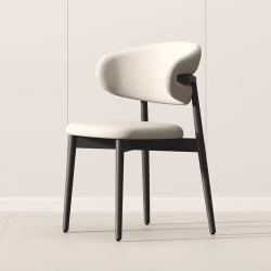 LISM 餐椅家用椅子轻奢餐厅靠背椅餐桌椅 2把