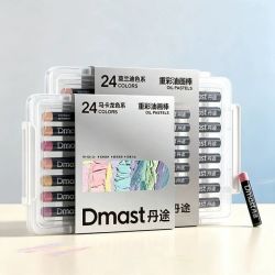 得力 重彩油画棒莫兰迪24色