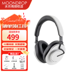 水月雨 羽翼2 Edge2 主动降噪木振膜 HiFi耳机 黑白