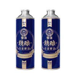 雪花 啤酒全麦精酿1000ml*2罐 大罐装11.5度