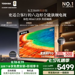 东芝 电视R600 65英寸音画双芯 原色真彩MiniLED电视 107%广色域