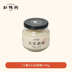 缸鸭狗 红曲酒酿0蔗糖0脂肪红曲玫瑰酒酿330g罐装古法醪糟