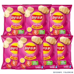 乐事 薯片墨西哥鸡汁番茄味 135克*7包休闲零食膨化食品
