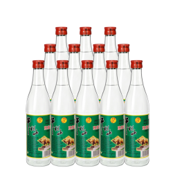 牛栏山 北京二锅头 42度陈酿白牛二 浓香风格500ml*12瓶整箱装酒水