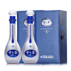 洋河 蓝色经典 梦之蓝M9 52度500mL*2瓶  官方自营旗舰店 绵柔白酒