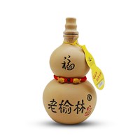 老榆林 50度葫芦酒375mLx4瓶装陶瓷浓香型小酒口粮酒纯粮高度白酒