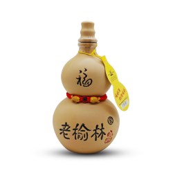 老榆林 50度葫芦酒375mLx4瓶装陶瓷浓香型小酒口粮酒纯粮高度白酒